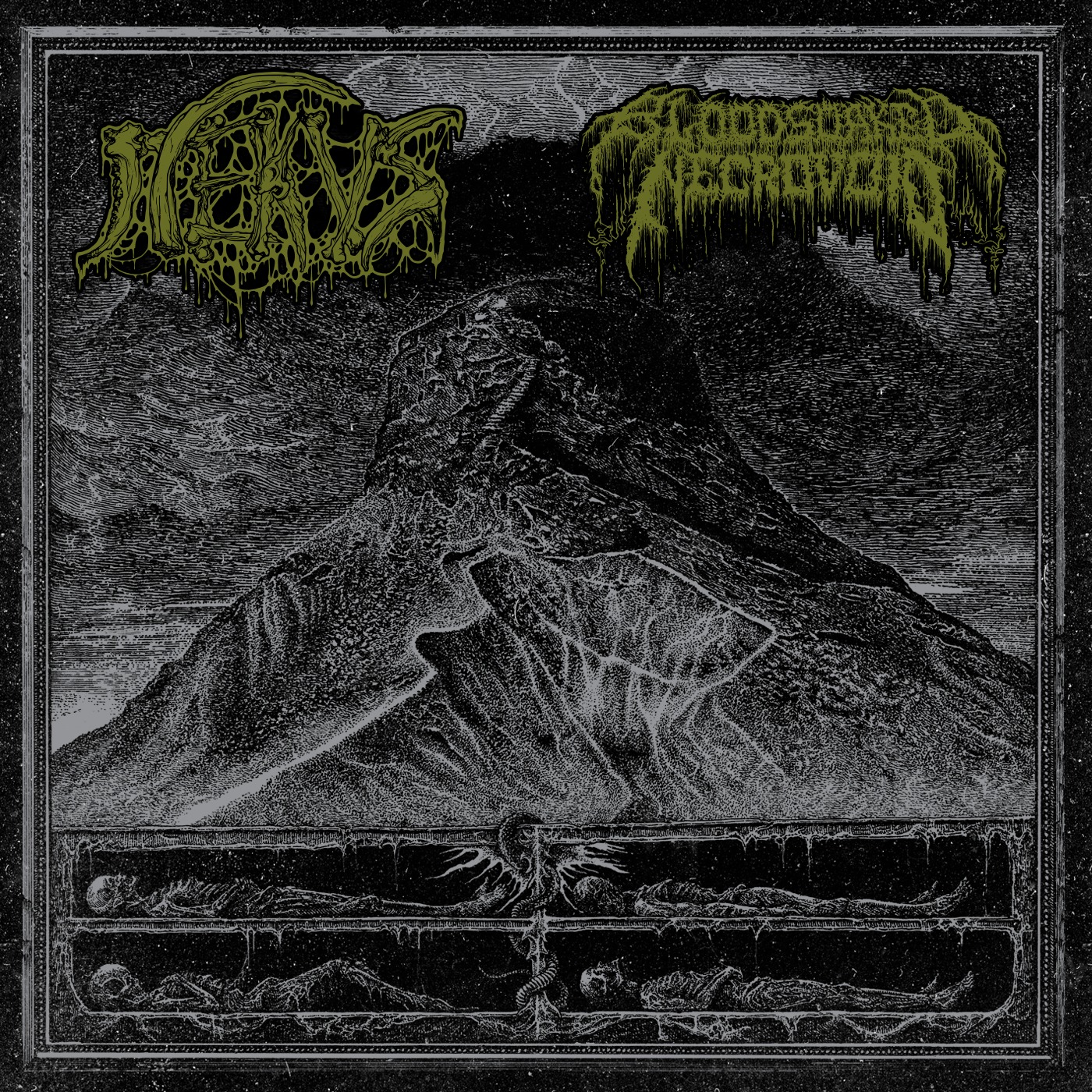 NEKUS / BLOODSOAKED NECROVOID join forces on Funerary Rites of Ancient Doom